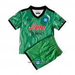 Napoli Camiseta Portero Nino 2021-2022 Verde