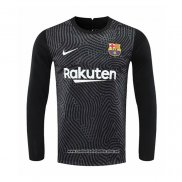 Barcelona Camiseta Portero 2020-2021 Manga Larga Negro