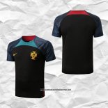 Portugal Camiseta de Entrenamiento 2022-2023 Negro