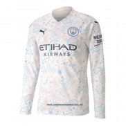 Tercera Manchester City Camiseta 2020-2021 Manga Larga