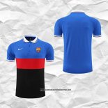 Barcelona Camiseta Polo del 2022-2023 Azul Rojo Negro