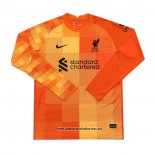 Liverpool Camiseta Portero 2021-2022 Manga Larga Naranja