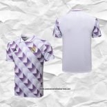 Real Madrid Camiseta Polo del 2022-2023 Blanco y Purpura