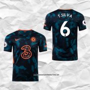 Tercera Chelsea Camiseta Jugador T.Silva 2021-2022