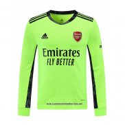 Arsenal Camiseta Portero 2020-2021 Manga Larga Verde