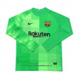 Barcelona Camiseta Portero 2021-2022 Manga Larga Verde