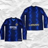 Primera Inter Milan Camiseta 2021-2022 Manga Larga