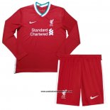 Primera Liverpool Camiseta Nino 2020-2021 Manga Larga