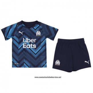 Segunda Olympique Marsella Camiseta Nino 2021-2022