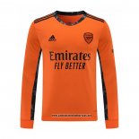 Arsenal Camiseta Portero 2020-2021 Manga Larga Naranja