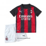 Primera AC Milan Camiseta Nino 2020-2021