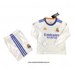 Primera Real Madrid Camiseta Nino 2021-2022 Manga Larga