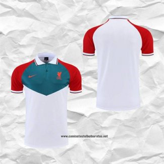 Liverpool Camiseta Polo del 2022-2023 Verde Blanco Rojo