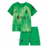 Liverpool Camiseta Portero Nino 2021-2022 Verde