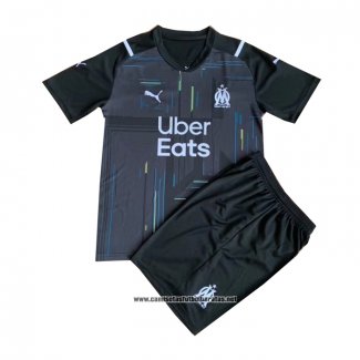 Olympique Marsella Camiseta Portero Nino 2021-2022 Negro