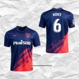Segunda Atletico Madrid Camiseta Jugador Koke 2021-2022