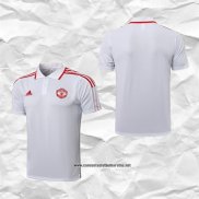 Manchester United Camiseta Polo del 2021-2022 Blanco y Rojo