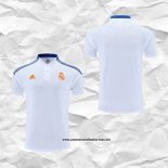 Real Madrid Camiseta Polo del 2022-2023 Blanco y Azul