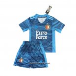 Feyenoord Camiseta Portero Nino 2021-2022 Azul