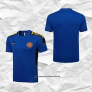 Manchester United Camiseta de Entrenamiento 2021-2022 Azul