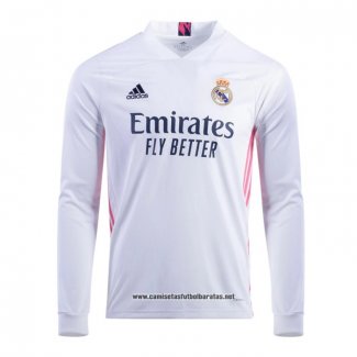 Primera Real Madrid Camiseta 2020-2021 Manga Larga