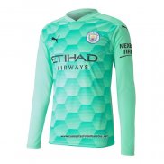 Segunda Manchester City Camiseta Portero 2020-2021 Manga Larga