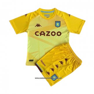Aston Villa Camiseta Portero Nino 2021-2022 Amarillo