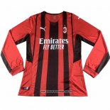 Primera AC Milan Camiseta 2021-2022 Manga Larga