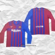 Primera Barcelona Camiseta 2021-2022 Manga Larga