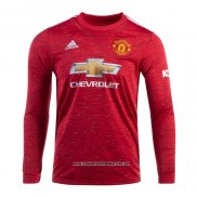 Primera Manchester United Camiseta 2020-2021 Manga Larga