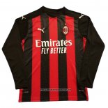 Primera AC Milan Camiseta 2020-2021 Manga Larga