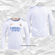 Primera Real Madrid Camiseta 2021-2022 Manga Larga