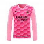 AC Milan Camiseta Portero 2020-2021 Manga Larga Rosa