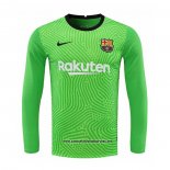 Barcelona Camiseta Portero 2020-2021 Manga Larga Verde