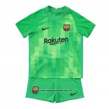 Barcelona Camiseta Portero Nino 2021-2022 Verde