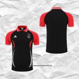 Ajax Camiseta Polo del 2022-2023 Negro y Rojo