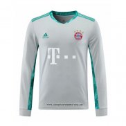 Bayern Munich Camiseta Portero 2020-2021 Manga Larga Gris
