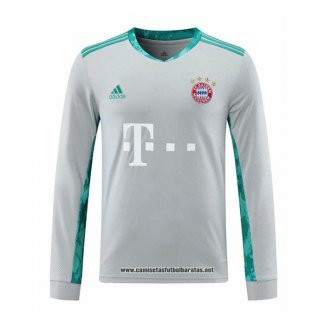 Bayern Munich Camiseta Portero 2020-2021 Manga Larga Gris