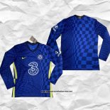 Primera Chelsea Camiseta 2021-2022 Manga Larga