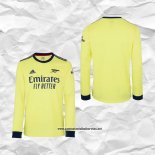 Segunda Arsenal Camiseta 2021-2022 Manga Larga