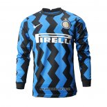 Primera Inter Milan Camiseta 2020-2021 Manga Larga