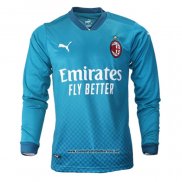 Tercera AC Milan Camiseta 2020-2021 Manga Larga